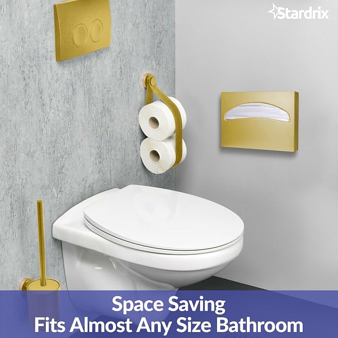 Stainless Steel Toilet Seat Cover Dispenser, Wall Mount Single or 1/2 Fold - Image 3