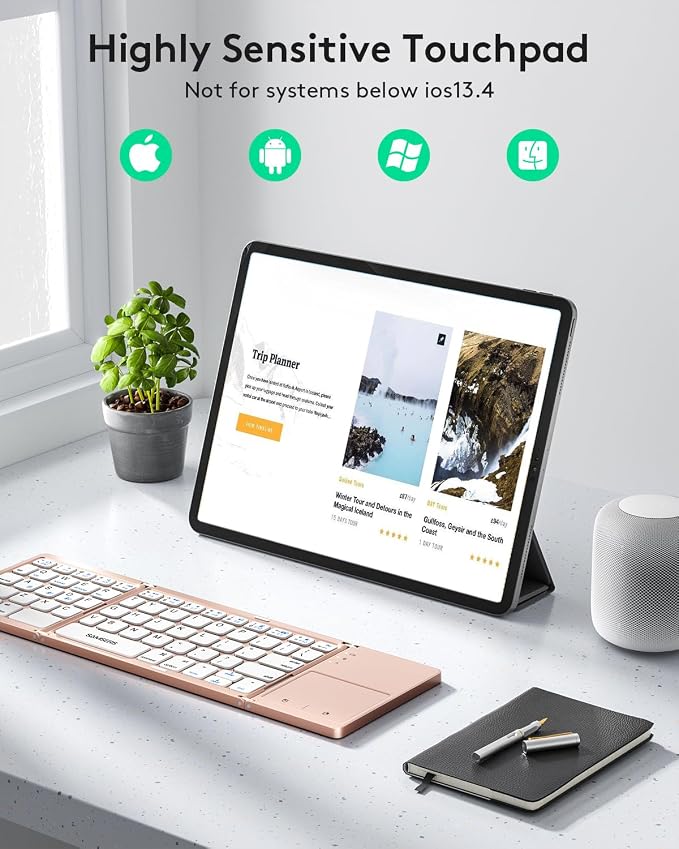 Samsers Multi-Device Foldable Bluetooth Keyboard - Image 3