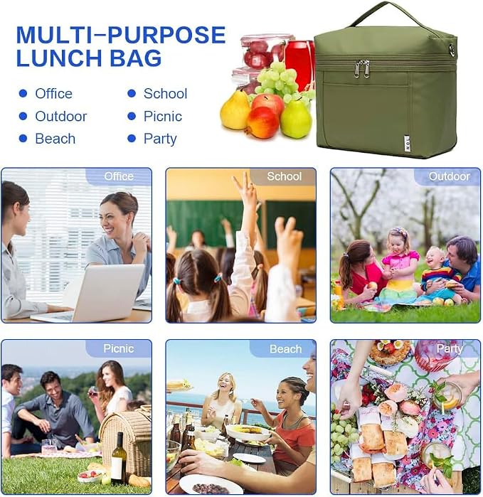 NOL Natural Organic Lifestyle Insulated Lunch Bags - Image 8