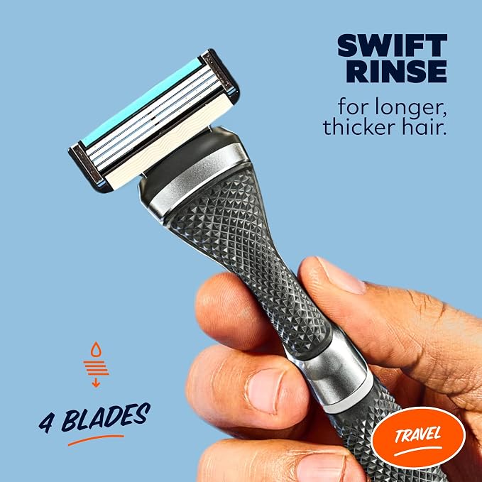 Dollar Shave Club | Travel Shave Set | 4 Swift Rinse Refill Cartridges - Image 5