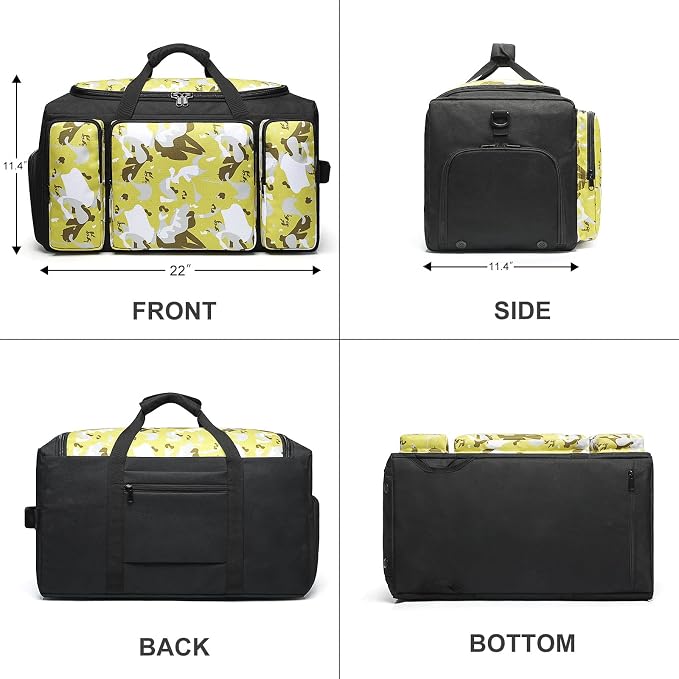 4-Way Gym Bags for Men Gym Duffle Bag Sports Duffle Bag Backpack - Image 7