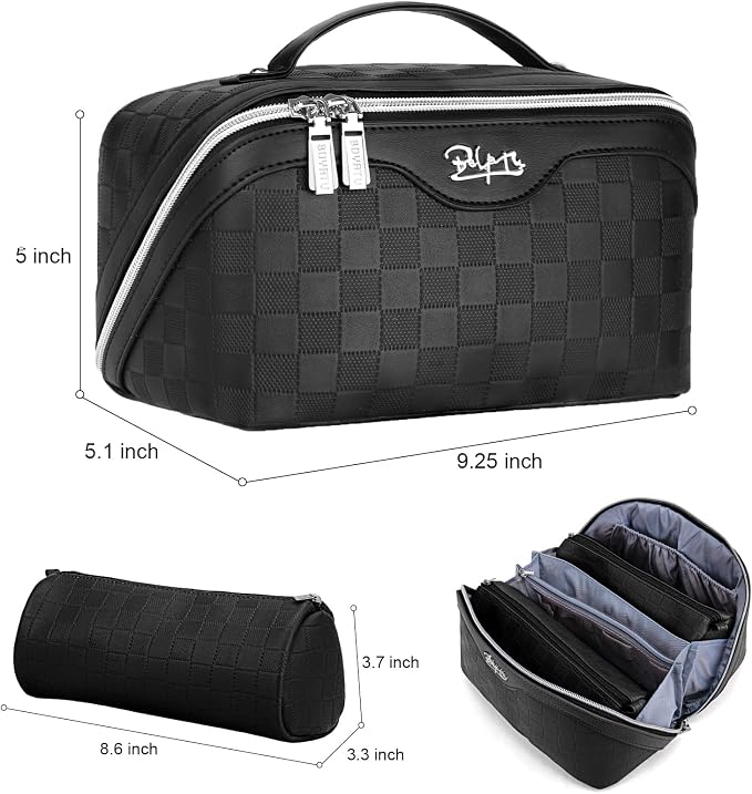 BOYATU Travel Makeup Bag Organizer Cosmetic Bag: 3 Pcs Set Make up Bags - Image 9