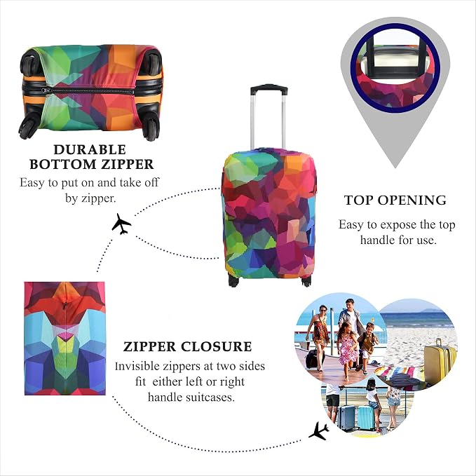 Explore Land Travel Luggage Cover Suitcase Protector Fits 31-32 Inch Case - Image 3
