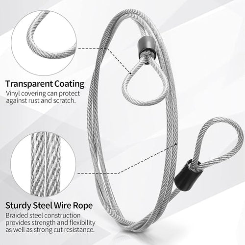 12 Pack Security Cable Luggage Lock - Image 2