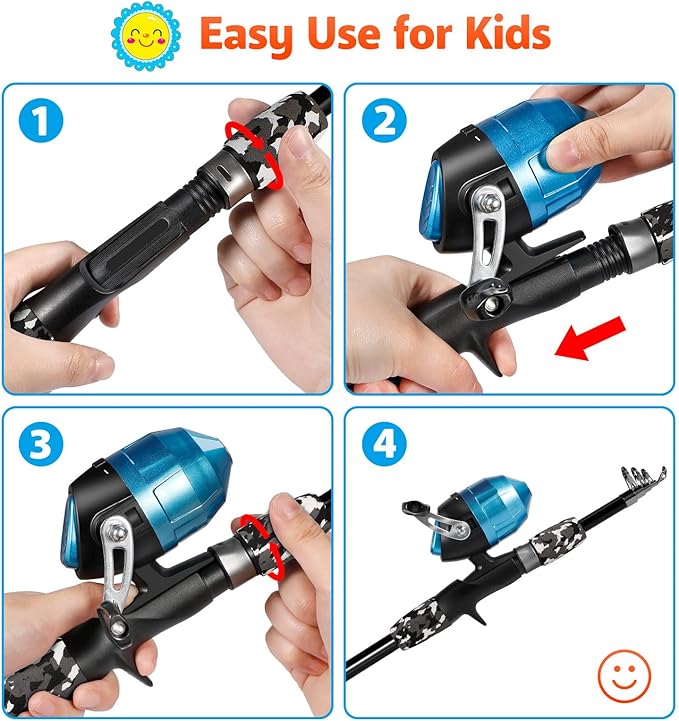 PLUSINNO Kids Fishing Pole - Image 4