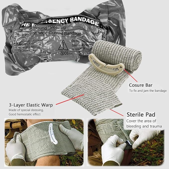Tourniquet Pouch, Portable IFAK Pouch Small Trauma Medical Kit Tactical First - Image 4