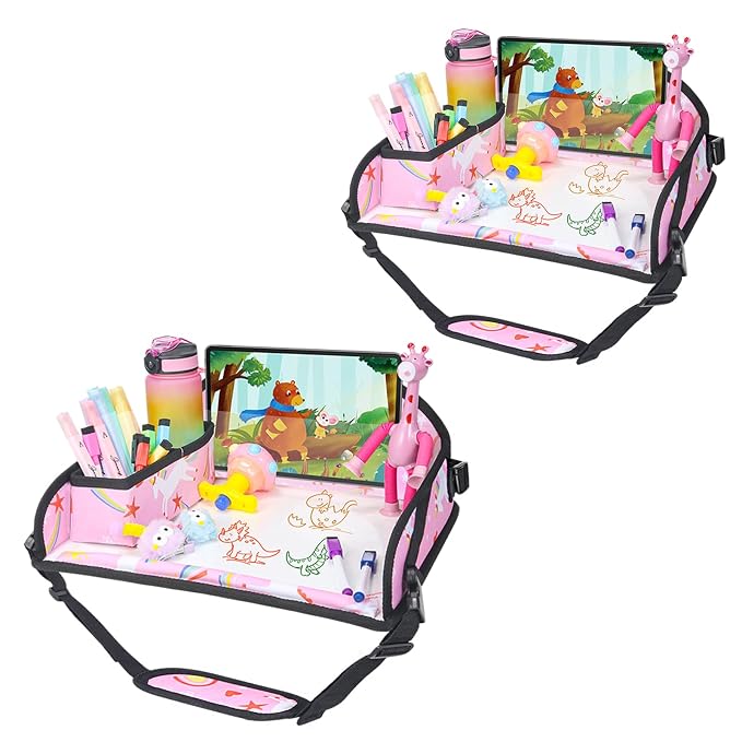 Upgraded Kids Travel Tray for Car Seat by Unknown