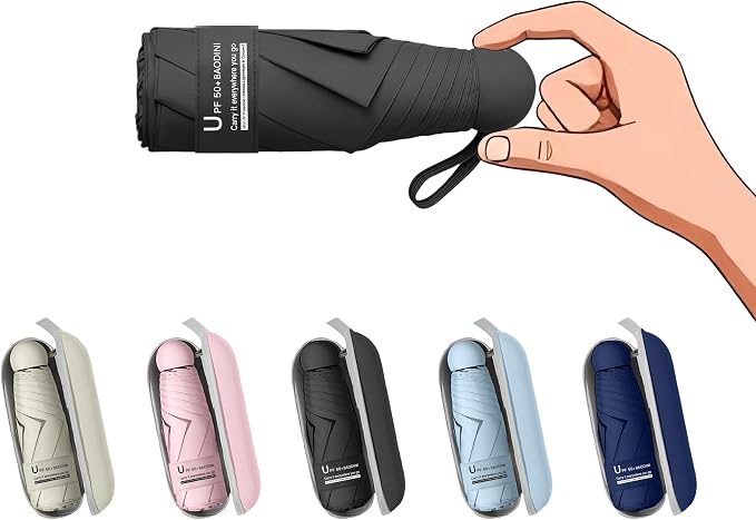 BAODINI Travel Essentials Mini Umbrella by BAODINI