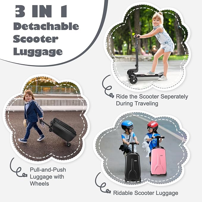 iubest Scooter Luggage Carry On Scooter Suitcase - Image 5