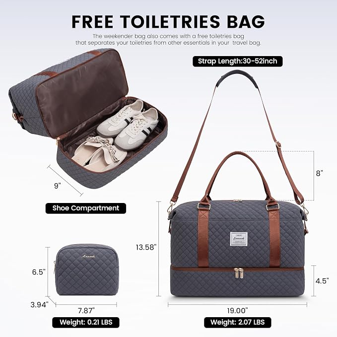 LOVEVOOK Travel Duffle Bag, Weekender Bags - Image 2