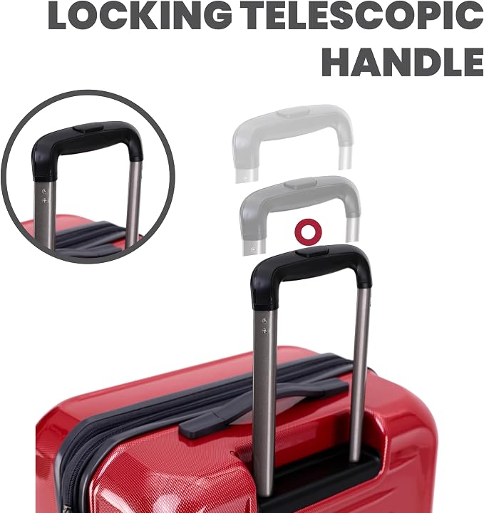 Spyder Rails 29 Inch Expandable Hardside Upright Suitcase - Image 7