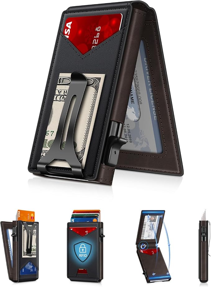 Wallet for Men RFID Wallet by GHUKY