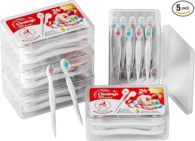 cleaings® Mini Disposable Toothbrush Set by Trycleaingsrefreshsmile