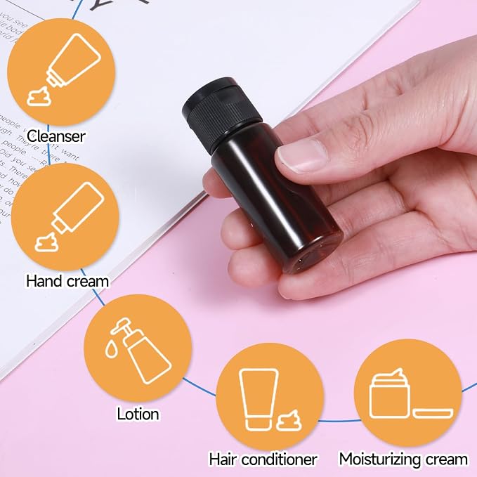 Travel Size Make up Sample Containers, 12 Pieces Plastic Mini Empty Toiletry - Image 4