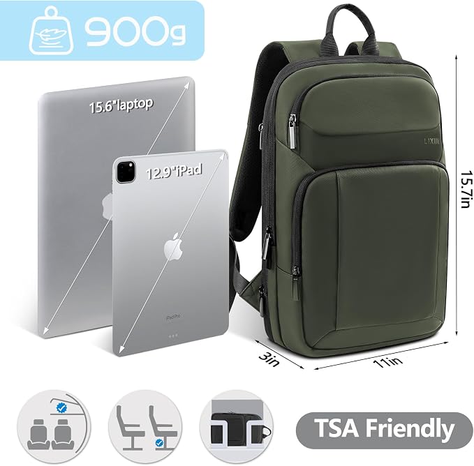 Backpack for Men Slim & Expandable Travel Laptop Backpack - Image 2