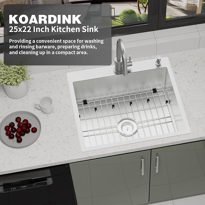 Stainless Steel Drop In Kitchen And Bar Sink - Image 7