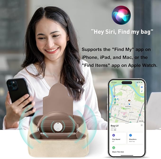 Air Tracker Tags-4 Pack, Smart Bluetooth Tracker, Compatible - Image 4