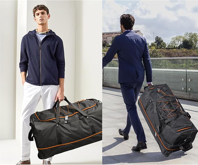 110L/140L Expandable Soft-Sided Foldable Duffle Bag - Image 7