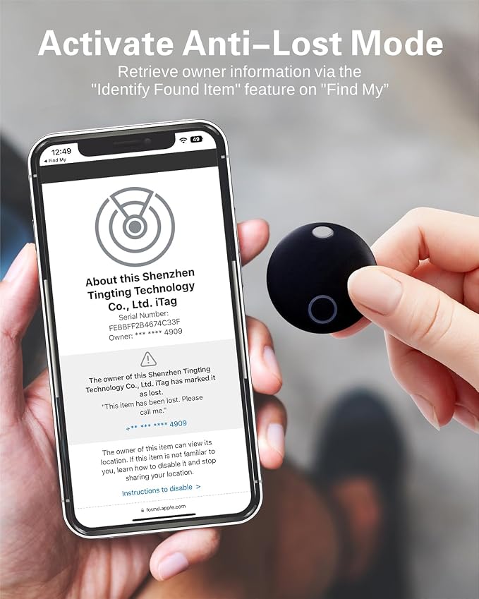 Air Tracker Tag, Smart Tags for Luggage, IP67 Waterproof - Image 4