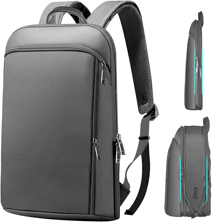 ZINMARK Slim Expandable 15 15.6 16 Inch Laptop Backpack Anti Theft Travel by ZinMark