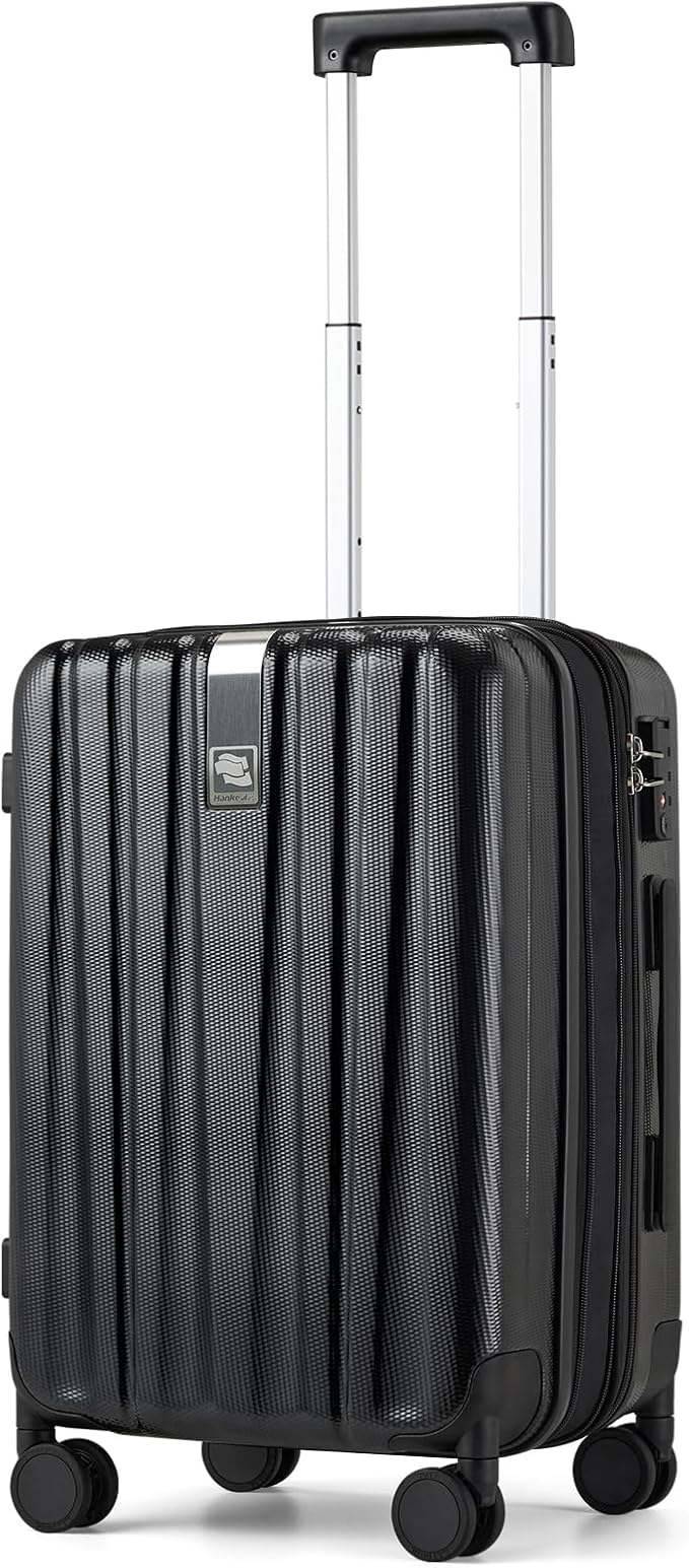 Hanke 20 Inch Expandable Carry on Luggage 22x14x9 Airline Approved Lightweight by Hanke