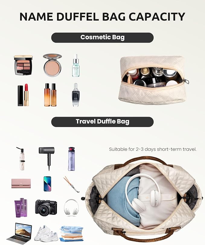 Gifts for Girls-Initial Duffle Bag - Image 3