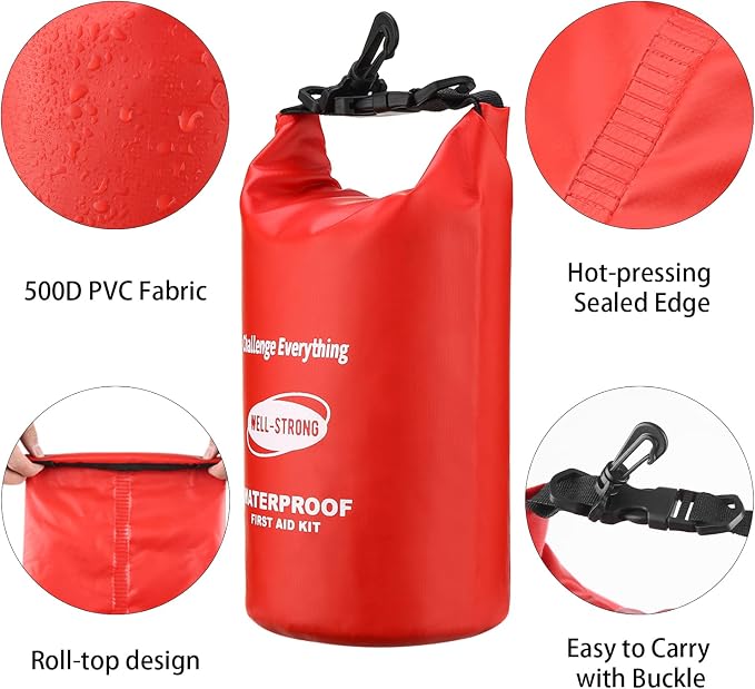 Emergency First Aid Kit for Boating & Marine Safety Waterproof Medical Supplies - Image 6