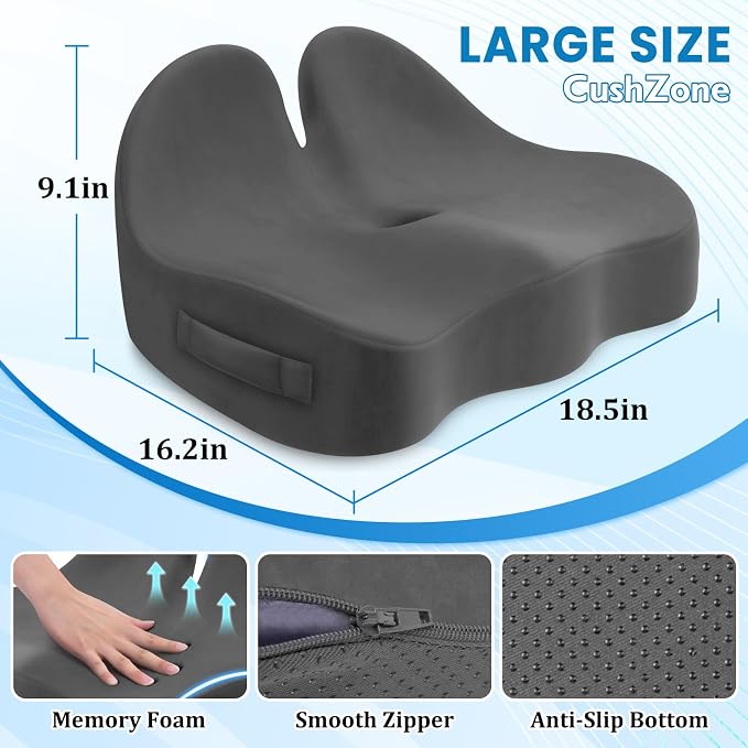 Seat Cushion, Memory Foam Office Chair Seat Cushion - Image 7