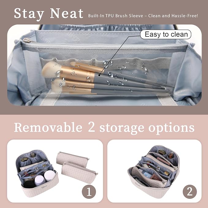 BOYATU Travel Makeup Bags for Women: Large Makeup Organizer - Image 6