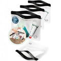 Ogato 3pcs - Clear TSA Approved Toiletry Bag - Our Quart Size Clear Toiletry by OgatoUS