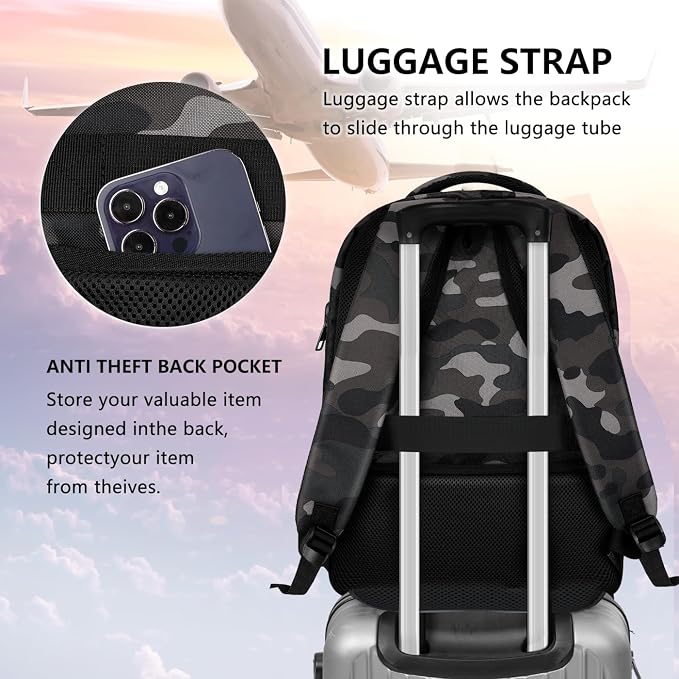 Backpack for Men Women, School Backpack - Image 7