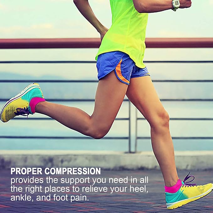 PAPLUS Ankle Compression Sock for Men and Women 2/4/6 Pairs, Low Cut - Image 6