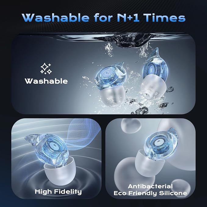 Ear Plugs for Concerts, 2 Pairs High Fidelity Ear Plugs Noise Reduction - Image 4