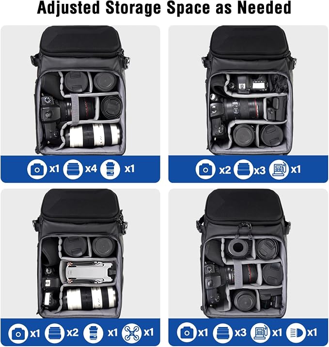 MOSISO Camera Backpack, DSLR Camera Bag - Image 3