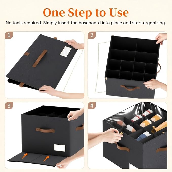 Shoe Organizer for Closet, Foldable Shoe Storage Containers, Fits up to 16 Pairs - Image 7