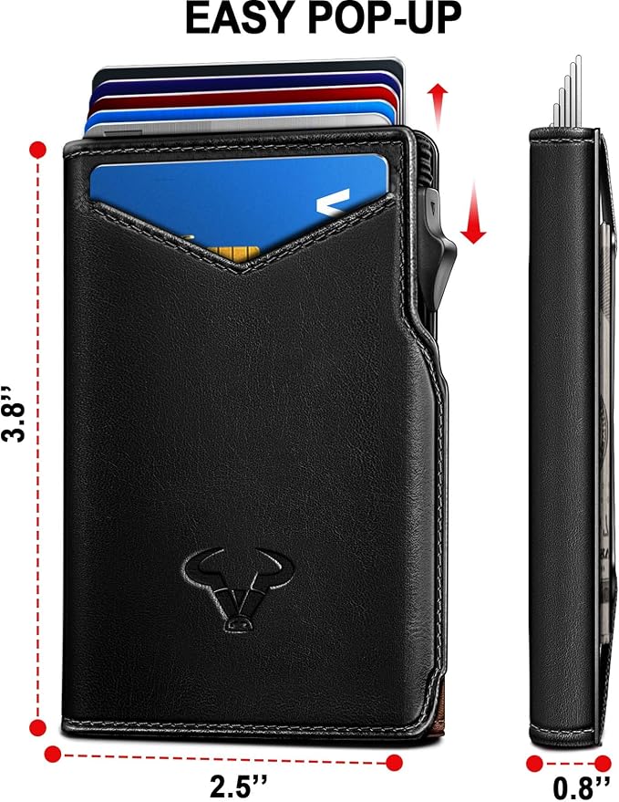 BULLIANT Men Wallet Gift Boxed, Slim Front Pocket Wallet Money Clip Card Holder - Image 2