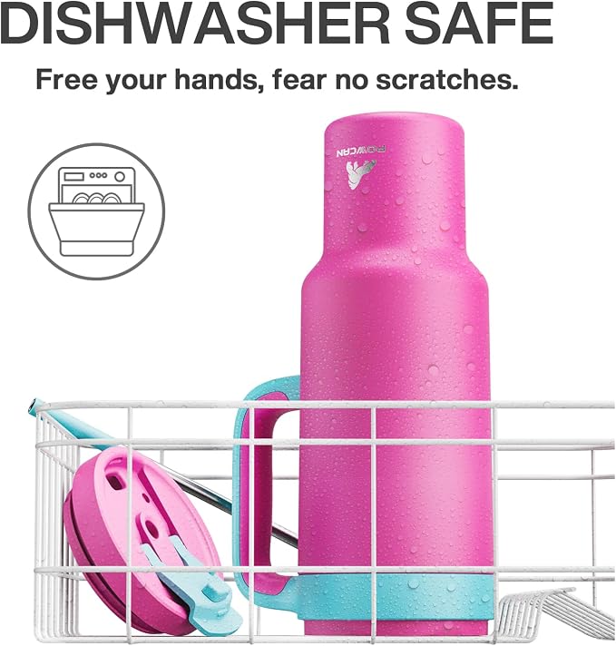 POWCAN 50 oz Tumbler with Handle, 2-in-1 Straw and Sip Lid, Dishwasher Safe - Image 5