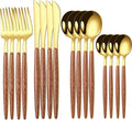 16 Pcs Gold Silverware Set by Home
