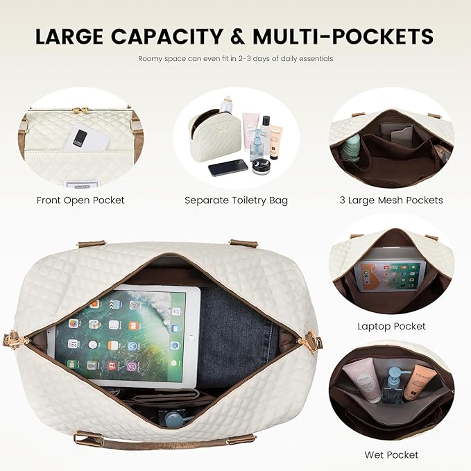 LOVEVOOK Travel Duffle Bag, Weekender Bags - Image 3
