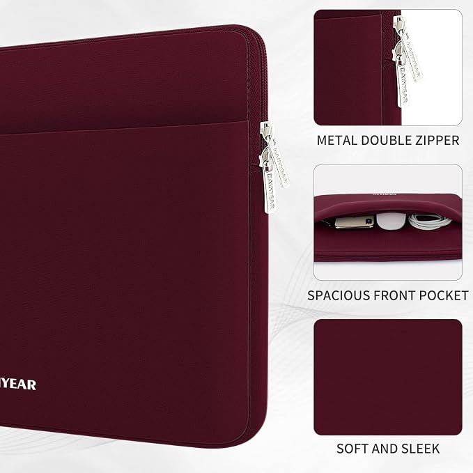 RAINYEAR Laptop Sleeve Case 13.3 Inch, Protective Portable Case - Image 2