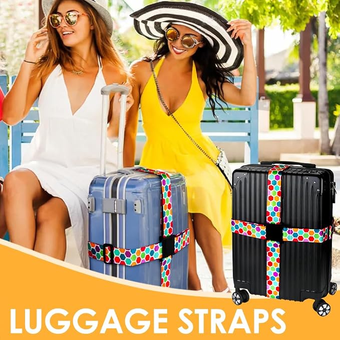 Adjustable Travel Luggage Strap Suitcase Belt Travel Bag Accessories 1.96 in W - Image 6