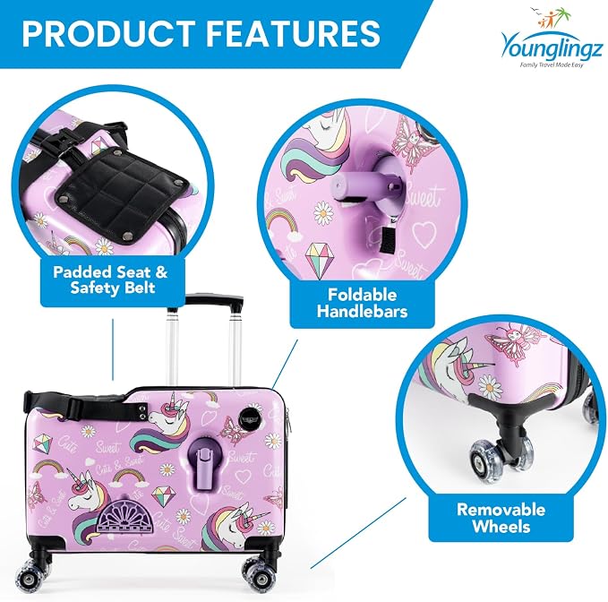 Younglingz LIL FLYER GO Version 2 Ride On Suitcase - Image 3