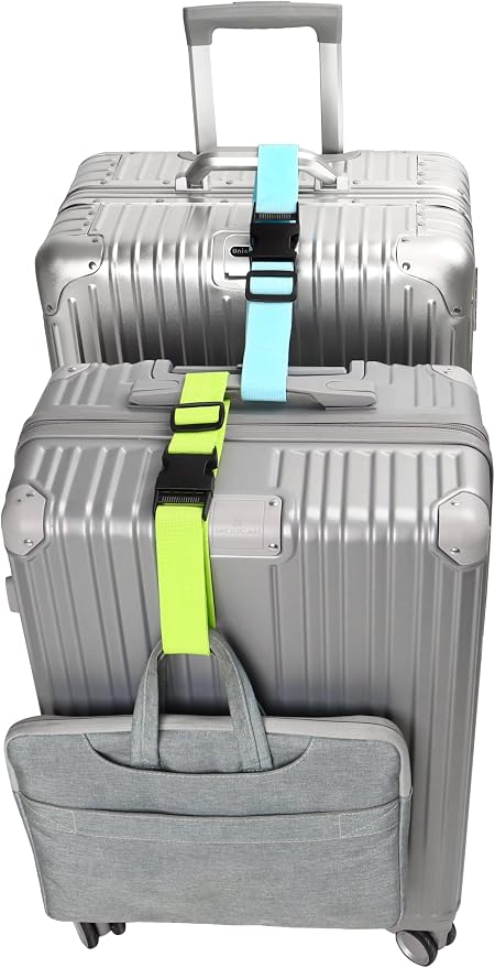 2Pack Luggage Straps for Suitcases, Travel Connector for Carry On Bag, Add Bag - Image 6