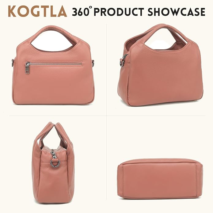 KOGTLA Genuine Leather Purses for Women, Crossbody Shoulder Bags - Image 3