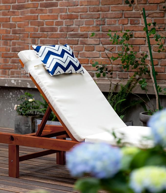 Outdoor Pillows for Lounge Chair Head Resting, Small Square Decotative Pillow - Image 2