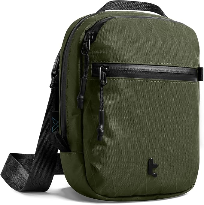 tomtoc Aviator-T37 X-Pac Travel Crossbody RFID Blocking Bag, Holds 4-6 Passports by tomtoc