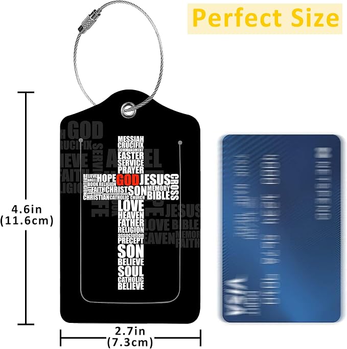 2 Pack I Love Jesus Luggage Tags - Image 2