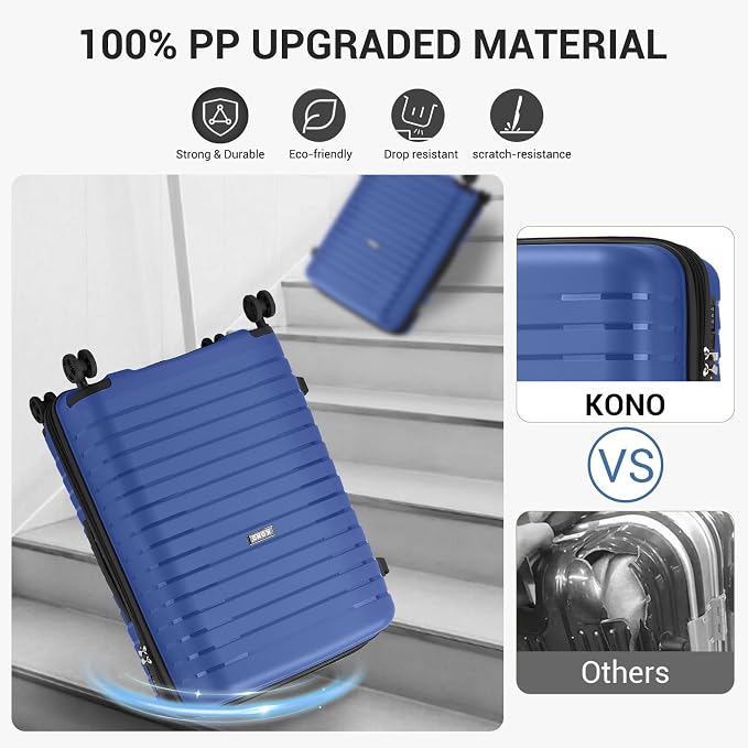 Kono 24 Inch Expandable Luggage Suitcase - Image 3
