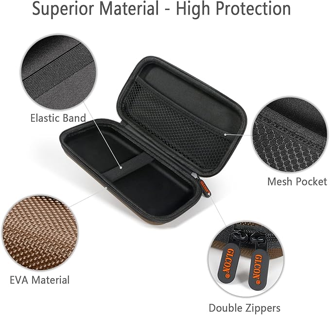GLCON Electronic Case Travel Cord Organizer Shockproof EVA Hard Carrying Case - Image 4