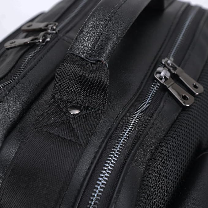 STAR VISTA Angelo 17.3" Premium Calfskin Leather Laptop Backpack - Image 7